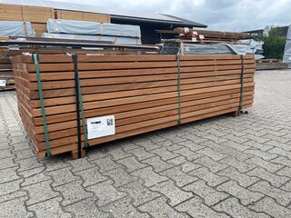 Ca. 73x Angelim Pedra Onderliggers Geschaafd, 45x68mm, lengte 250cm